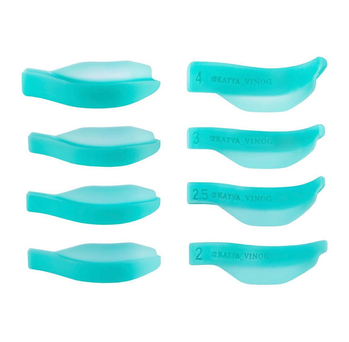 Katya Vinog Lash Lifting Shields Clover  Teal , set of 5 pairs